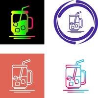 Iced Tea Icon Design vector