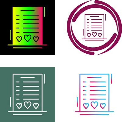 Wishlist Icon Design