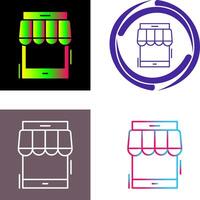 Online Shop Icon Design vector