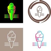 Ice Cream Icon Design vector