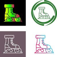 Snow Boots Icon Design vector