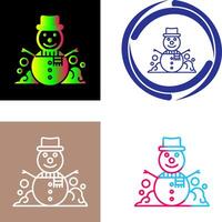 Snowman Icon Design vector