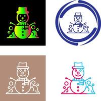 Snowman Icon Design vector