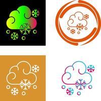 diseño de icono nevado vector