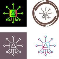 Networking Icon Design vector