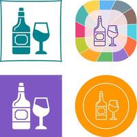 vino icono diseño vector