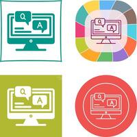 Faq Icon Design vector