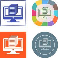 Document Icon Design vector