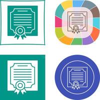 Certificate Icon Design vector