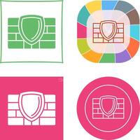 Firewall Icon Design vector