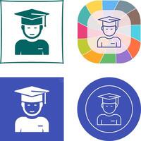 Graduate Student Icon Design vector