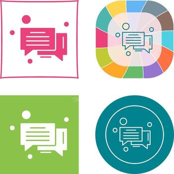 Message Bubble Icon Design vector