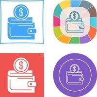 Wallet Icon Design vector