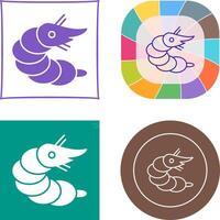 Shrimp Icon Design vector