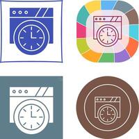 Wall Clock Icon Design vector