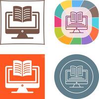 Digital Learning Icon Design vector