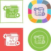 Coding Icon Design vector