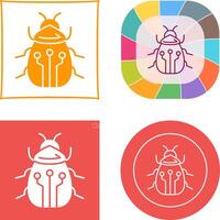 Bug Icon Design vector