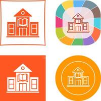 Library Building Icon Design vector