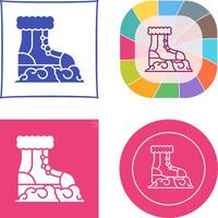 Snow Boots Icon Design vector