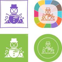 Snowman Icon Design vector