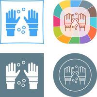 Winter Gloves Icon Design vector