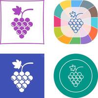 Grapes Icon Design vector