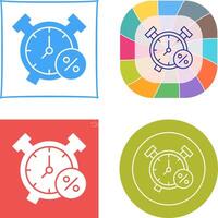 Alarm Clock Icon Design vector