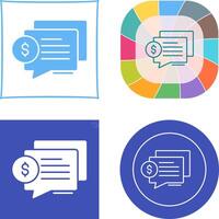 Dialog Icon Design vector