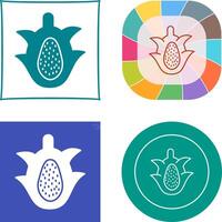 Dragon Fruit Icon Design vector