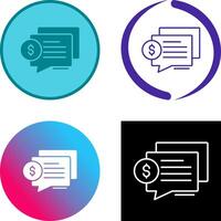 Dialog Icon Design vector