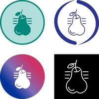 Pear Icon Design vector