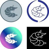 Shrimp Icon Design vector