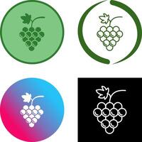 diseño de icono de uvas vector