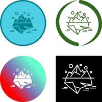 Iceberg Icon Design vector