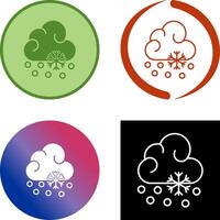 Snow Fall Icon Design vector