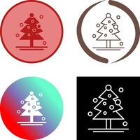 Christmas Tree Icon Design vector