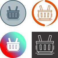Shopping Basket Icon Design vector
