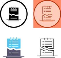 Corrupted List Icon Design vector