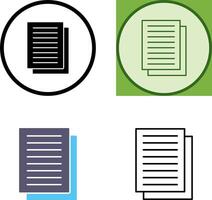 Document Icon Design vector