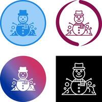 Snowman Icon Design vector