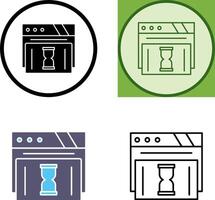 Waiting Icon Design vector