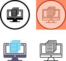 Document Icon Design vector