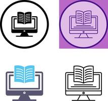 Digital Learning Icon Design vector