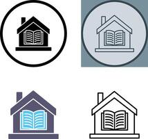 Homeschooling Icon Design vector
