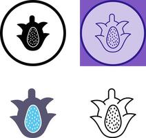 Dragon Fruit Icon Design vector