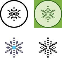 diseño de icono de copo de nieve vector