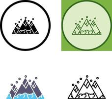 Mountain Icon Design vector