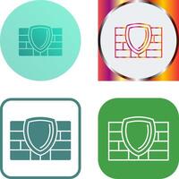 Firewall Icon Design vector
