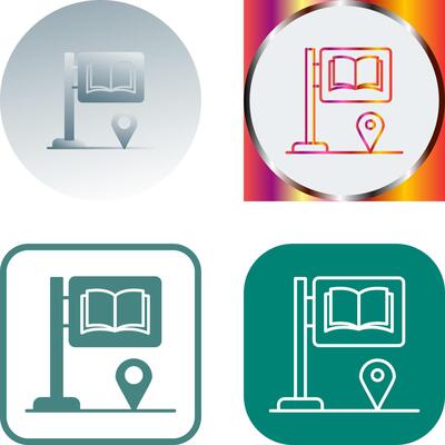 Sign Board Icon Design